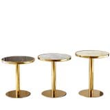 Bàn tròn chân inox mạ vàng DPB28 (không gồm ghế)