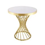 Bàn tròn chân xoắn ốc mạ vàng DPB42 (không gồm ghế)