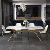 Bàn ăn mặt đá Doris (không gồm ghế)