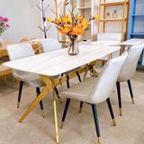 Bàn ăn mặt đá Doris (không gồm ghế)