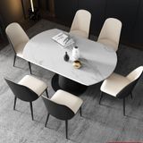 Bàn ăn mặt đá thông minh xoay tròn thành chữ nhật Dulcie (Không gồm ghế)