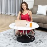 Bàn trà tròn 2 mặt xoay DPBT02