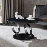 Bàn trà tròn 2 mặt xoay DPBT02