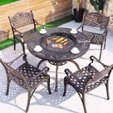 Bàn sân vườn có bếp than DPBV06 (không gồm ghế)