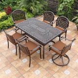 Bàn sân vườn chữ nhật có bếp nướng DPBV07 (không gồm ghế)