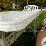 Bộ bàn ghế nhôm ngoài trời LU6072 + Ghế LU6005C