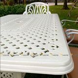 Bàn sân vườn chữ nhật LU6072 (không gồm ghế)