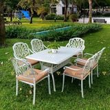 Bộ bàn ghế nhôm ngoài trời LU6072 + Ghế LU6005C