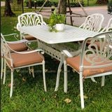 Bộ bàn ghế nhôm ngoài trời LU6072 + Ghế LU6005C