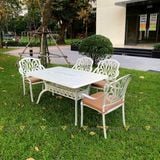 Bộ bàn ghế nhôm ngoài trời LU6072 + Ghế LU6005C
