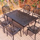 Bàn sân vườn chữ nhật LU6072 (không gồm ghế)