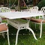 Bộ bàn ghế nhôm ngoài trời LU6072 + Ghế LU6005C