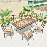 Bàn sân vườn mặt đá DPBV14 (không gồm ghế)