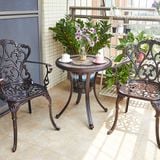 Bàn nhôm đúc ngoài trời mặt đá DPBV17 (không gồm ghế)