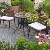 Bàn nhôm đúc ngoài trời mặt đá DPBV17 (không gồm ghế)