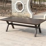 Bàn nhôm đúc sân vườn chữ nhật có 2 bếp nướng DPBV25 (không gồm ghế)