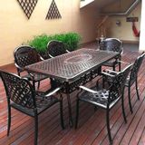 Bàn sân vườn chữ nhật DPBV08A (không gồm ghế)