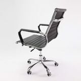 Ghế da xoay lưng thấp DPD16