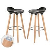 Ghế bar nhựa chân gỗ DPE03