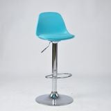 Ghế bar xoay chân mạ lưng nhựa DPE07