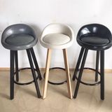 Ghế nệm xoay chân sắt giả gỗ DPE15