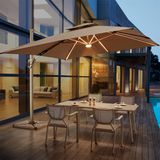 Ô DÙ VUÔNG LỆCH TÂM NHÔM PHÁT SÁNG DPOVLTNPS30