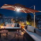 Ô DÙ VUÔNG LỆCH TÂM NHÔM PHÁT SÁNG DPOVLTNPS30