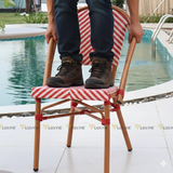 Bộ bàn ghế cafe ngoài trời DPBV9A + Ghế LUZF3006C