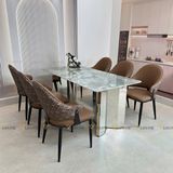 Ghế ăn bọc da cao cấp Agatha