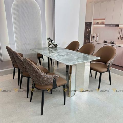 Ghế ăn bọc da cao cấp Agatha