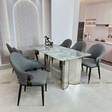 Ghế ăn bọc da cao cấp Agatha