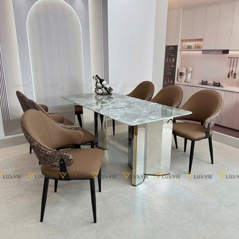 Ghế ăn bọc da cao cấp Agatha