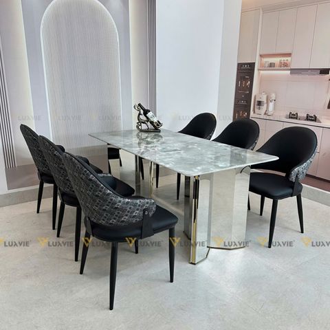 Ghế ăn bọc da cao cấp Agatha