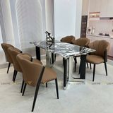 Ghế ăn bọc da cao cấp Crown