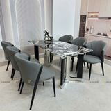 Ghế ăn bọc da cao cấp Crown