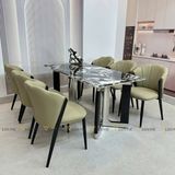 Ghế ăn bọc da cao cấp Crown