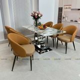 Ghế ăn bọc da cao cấp Kenzo