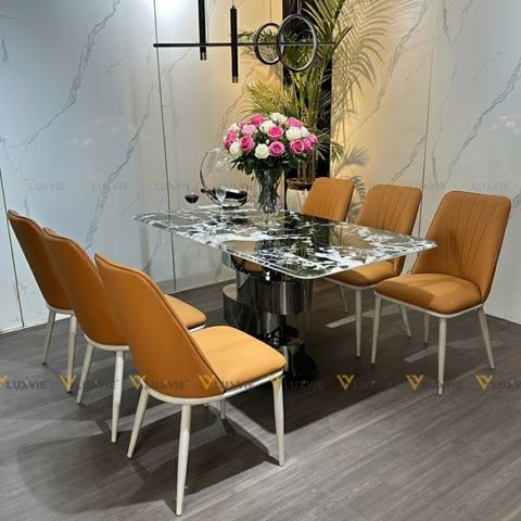 Ghế ăn bọc da cao cấp Pisa