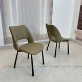 Ghế ăn bọc da cao cấp Queenie