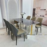 Ghế ăn bọc da cao cấp Roman