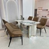 Ghế ăn bọc da cao cấp Beyli