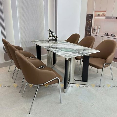 Ghế ăn bọc da cao cấp Lucy