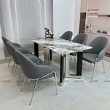 Ghế ăn bọc da cao cấp Lucy