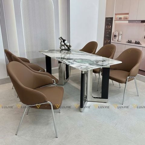 Ghế ăn bọc da cao cấp Lucy