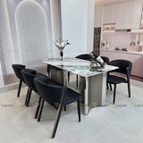 Ghế ăn bọc da cao cấp Chivari