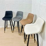 Ghế bar da nệm chân sắt DPE27A