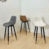 Ghế bar da nệm chân sắt DPE27A