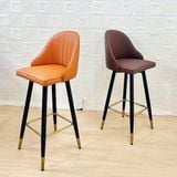 Ghế bar da nệm chân sắt DPE29