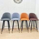 Ghế bar da nệm chân sắt DPE29