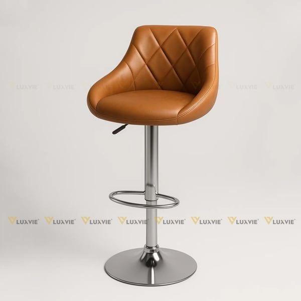 Ghế bar da chân xoay DPE26
